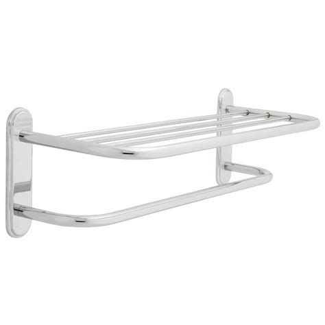 Refined without fuss, this bath accessory collection offers subtle design that always looks clean and relaxed. Franklin Brass 24 in. Towel Shelf with Towel Bar and Beveled Flanges in Chrome-2790PC - The Home ...