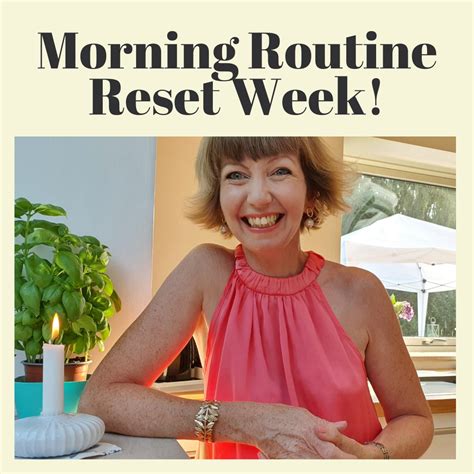 VIDEO Morning Routine Reset Week! Wednesday - are you writing this down ...