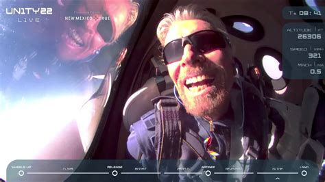 Richard Branson reaches space on Virgin Galactic flight