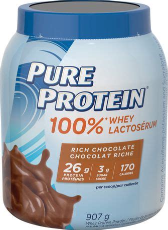 Pure Protein Whey Rich Chocolate Protein Powder G Lb Walmart Ca