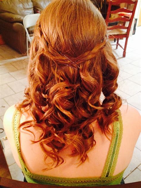 Prom Curls With Braids Kjsglamour Long Hair Styles Hair Creations
