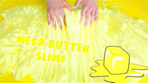 Giant Butter Slime With Soft Clay Mega Daiso Clay Slime Slimeatory