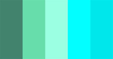Tones Of Aqua Color Scheme Aqua