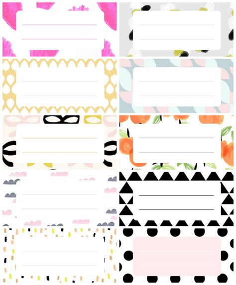 The Printable Planner Pages Are Lined Up In Different Colors And
