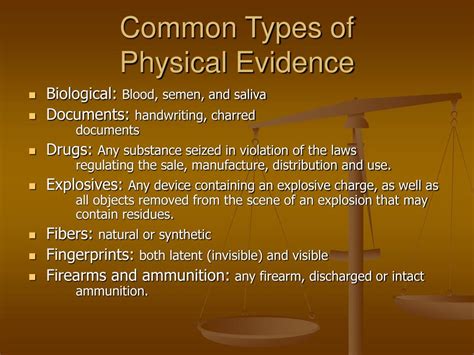 Ppt Physical Evidence Powerpoint Presentation Free Download Id476014