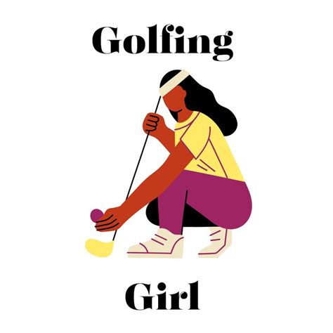 Afro Girl Golfing Svg Black Women Golfers Png Afro Golfing Girl 