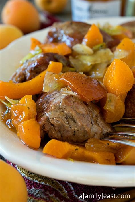 It's indonesian in it's flavour profile, with a nice bit of ground coriander. Pork Tenderloin Tips with Apricot Sauce - A Family Feast