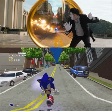 Sonic The Hedgehog 2020 During The Chase Scene The Last Shot Of