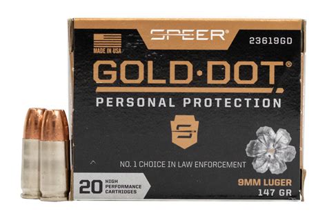 Shop Speer 9mm Luger 147 Gr Gold Dot Personal Protection Hollow Point