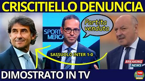 Scandalo Sassuolo Inter Partita Truccata Calcio News Youtube