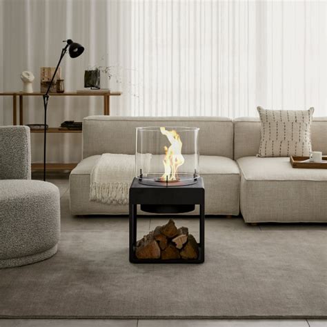 Free Standing Fireplace Modern Eco Bioethanol Fires Naked Flame Nz
