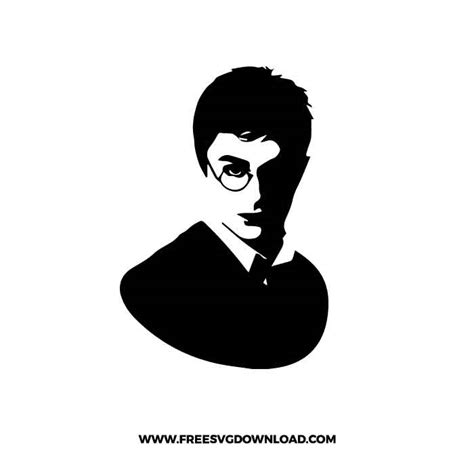 Harry Potter Silhouette SVG & PNG Free Cut Files | Free SVG Download