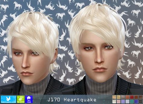 Sims 4 Hairs ~ Newsea J170 Heartquake Hair For Him