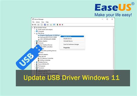 Update USB Drivers In Windows 11 Follow And Learn How To EaseUS