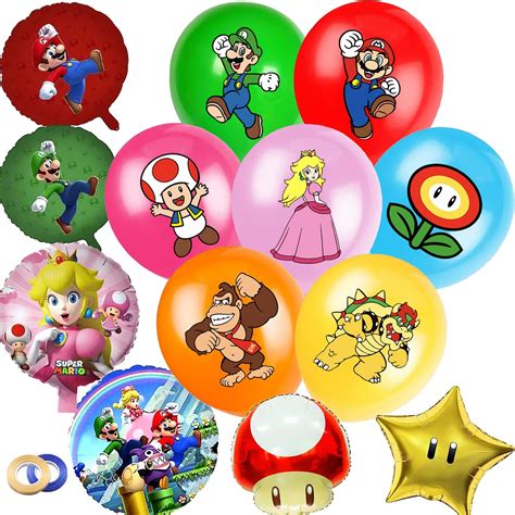 Buy Super Mario Balloons 34pcs Mario Balloons For Mario Birthday Party