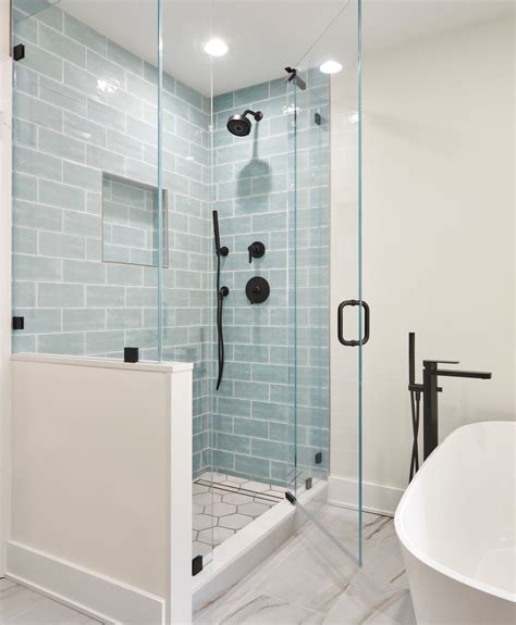 Sleek Light Blue Bathroom Remodel In Bucktown 123 Remodeling