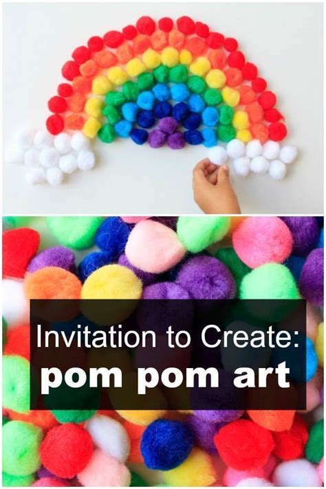 Would your child enjoy this pom pom drop activity? Easy Art Activity with Pom Poms | Art activities for kids ...