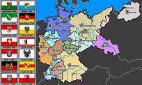 14 states of Weimar Germany (1919) : imaginarymaps