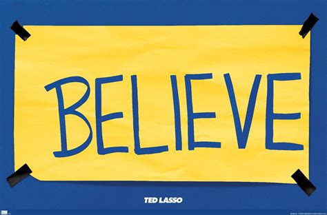 Ted Lasso Believe Wall Poster 22375 X 34