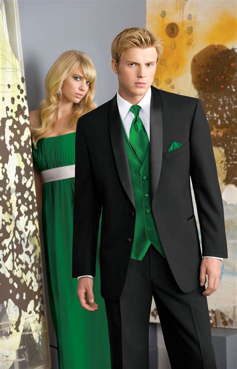 Absolutely Fitting Orlando Tuxedo Prom Green Emerald