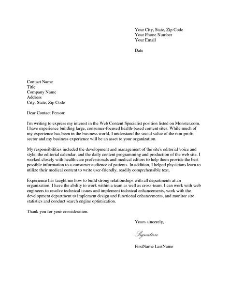 I am motivated by the work of your company in sales. Sample Cover Letter for Applying a Job