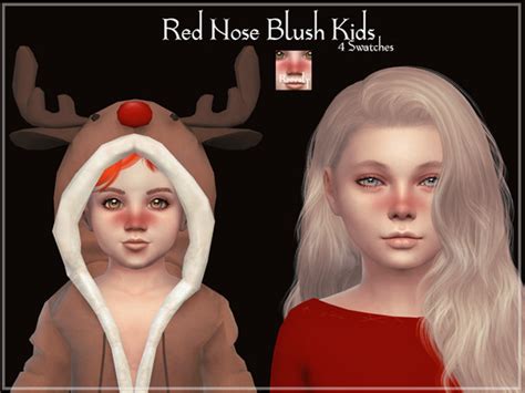 Red Nose Blush Kids The Sims 4 Catalog
