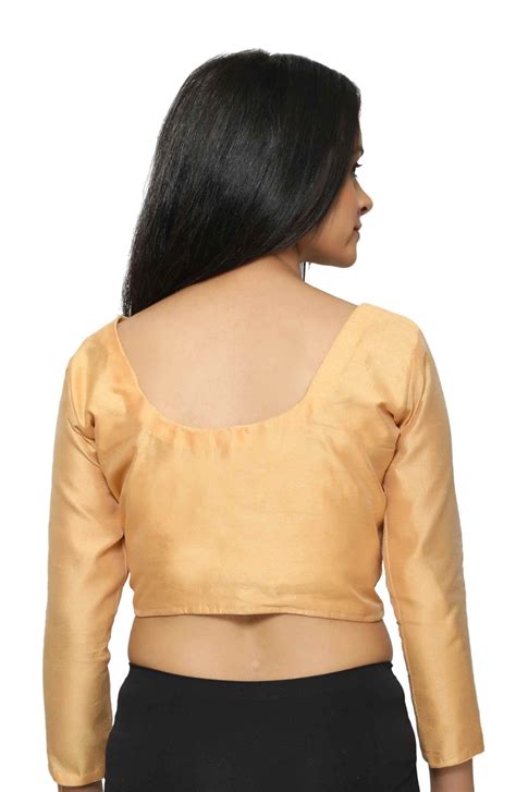 Raw Silk Saree Blouse Choli Tops Ideal For Contrast Ready Made Stitched Blouse Wedding Shops