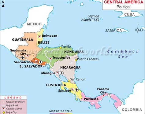 Printable Blank Map Of Mexico And Central America