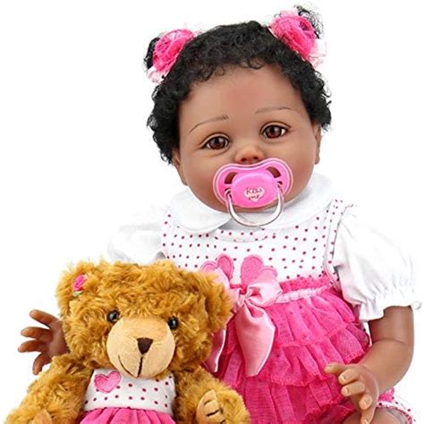 Wholesale Aori Reborn Baby Dolls Lifelike Weighted Black Girl Doll 22