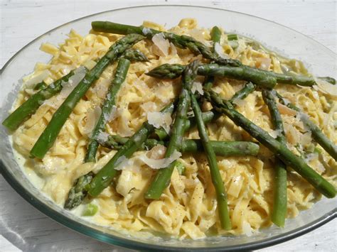 Recette Pâtes aux asperges vertes