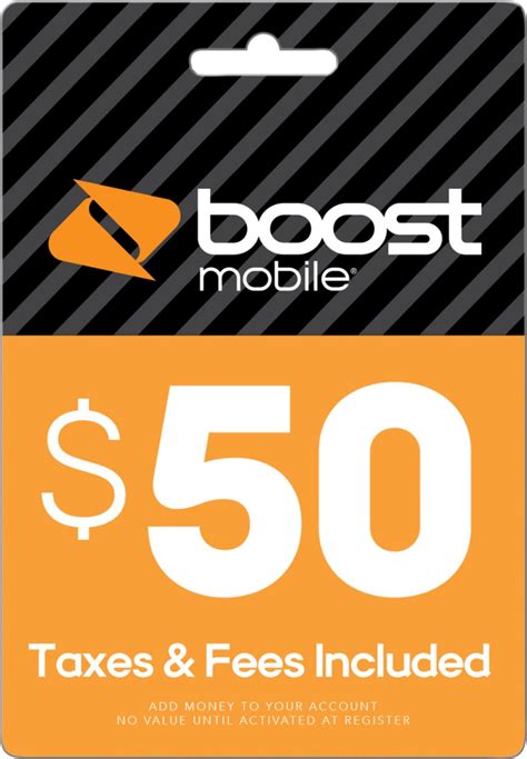 Best Buy Boost Mobile Re Boost 50 Prepaid Phone Card Bby Boost Mobile 50
