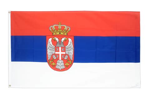 Serbien mit Wappen Flagge kaufen - 90 x 150 cm ...
