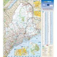 Large Detailed Roads And Highways Map Of Maine State With All Cities