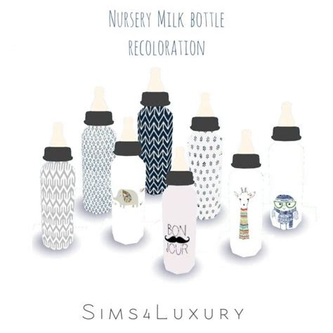 Sims4luxury Nursery Milk Bottle Recolor Sims 4 Downloads Sims 4