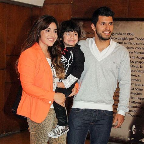 Vincent kompany wife, son, height, weight, body measurements. Sergio Aguero with his ex-wife Giannina Maradona and son ...