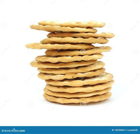 Stack Round Thin Crackers Royalty Free Stock Photo Image 18238465