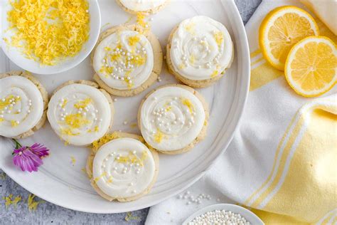 Lemon Sugar Cookies With Lemon Cream Cheese Frosting FoodLove Com