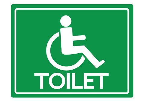 Toilet Restrooms For Wheelchair Handicap Icon Design 646795 Vector Art