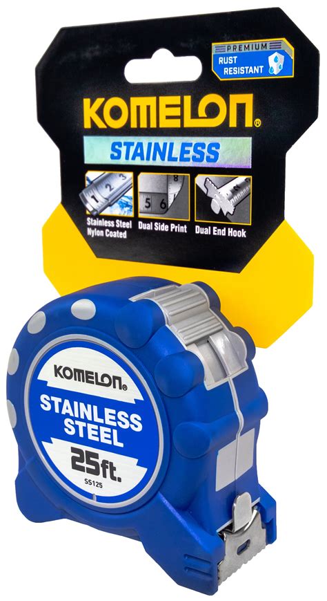 Komelon Stainless Steel Gripper Measuring Tape Kb Diamond Inc