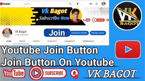 Youtube Join Button Join Button On Youtubehow To Make A Join Button On