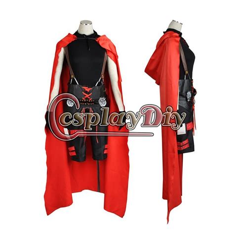 Cosplaydiy Anime Rwby 3 Ruby Rose Cosplay Unisex Battle Uniform Costume