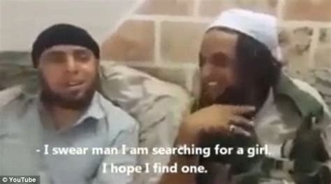 Footage Shows Isis Fighters Attending Slave Girl Market Daily Mail Online