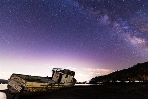 Milky Way Over Point Reyes Shipwreck The Milky Way Rising Flickr