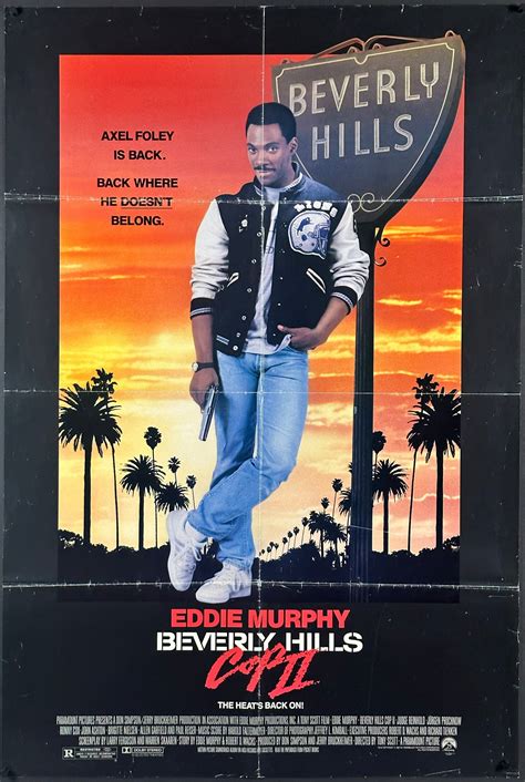 Beverly Hills Cop Ii Vintage Us One Sheet 1987 Original Release