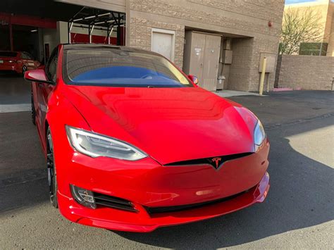 Front Lip Spoiler For 20165 Tesla Model S Unplugged Performance