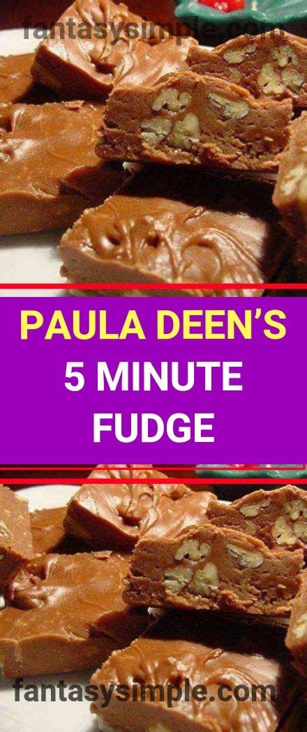 Ingredients 1 2/3 cups white sugar 2/3 cup evaporated milk 1 tablespoon unsalted butter 1/2 teaspoon salt 1 (6 ounce) packages milk chocolate chips 16 large marshmallows 1 teaspoon pure vanilla extract. PAULA DEEN'S 5 MINUTE | Paula deen recipes, 5 minute fudge ...
