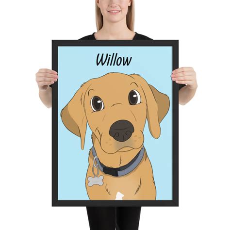 Turn Your Pet Into A Cute Cartoon Canvas Hand Drawn By Real Artists