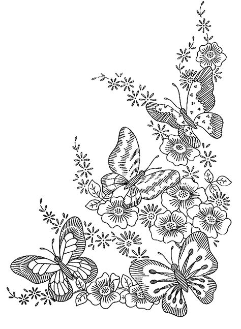 Butterflies Butterflies And Insects Adult Coloring Pages