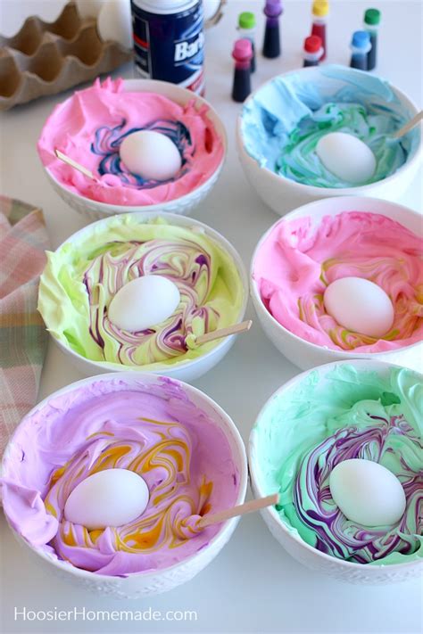 Shaving Cream Easter Eggs Hoosier Homemade