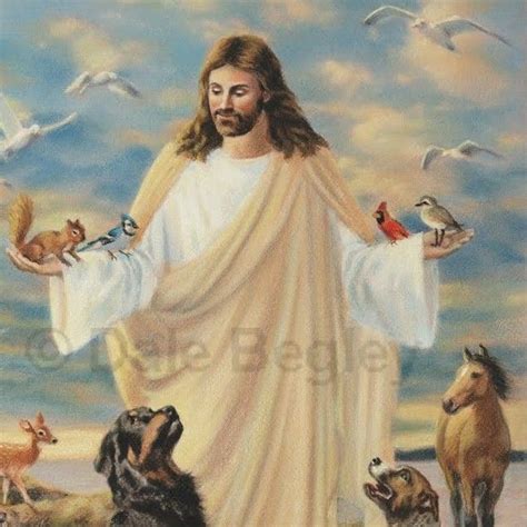 Jesus Loves Animals Jesus Pictures Jesus Loves Christian Art